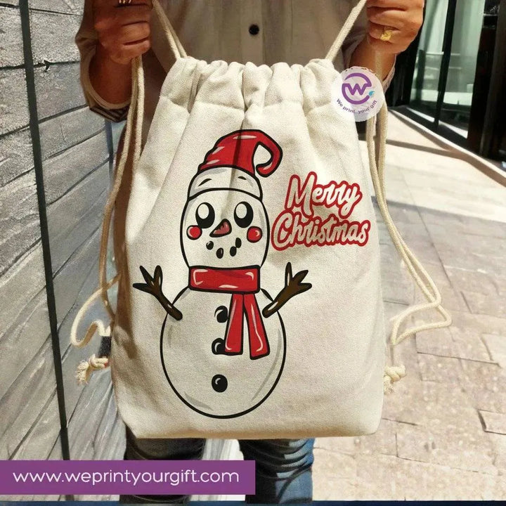 Drawstring Bag -Christmas-B - WE PRINT