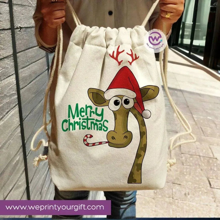 Drawstring Bag -Christmas-B - WE PRINT