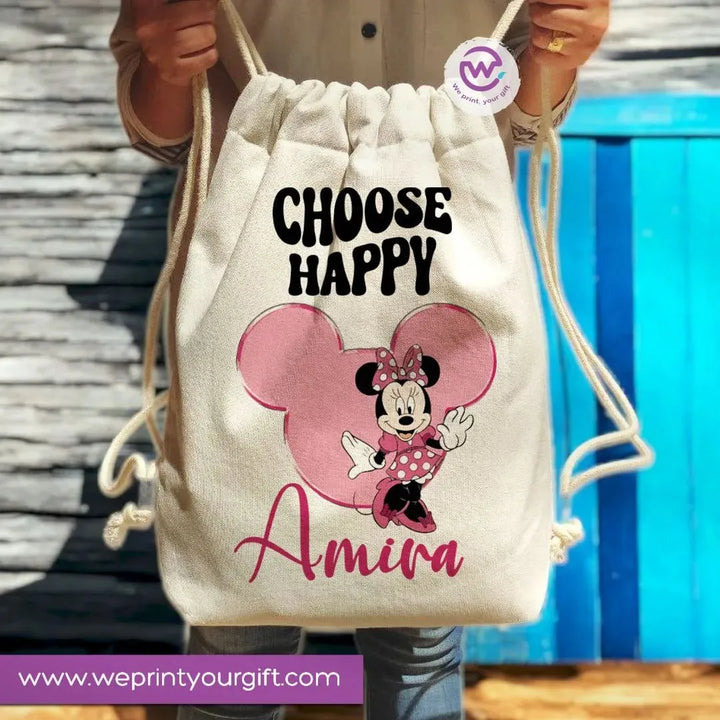 Drawstring Bag -Minnie Mouse - WE PRINT