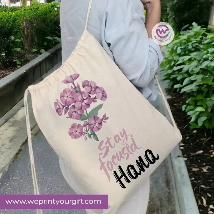 Drawstring Bag - Names-A - WE PRINT