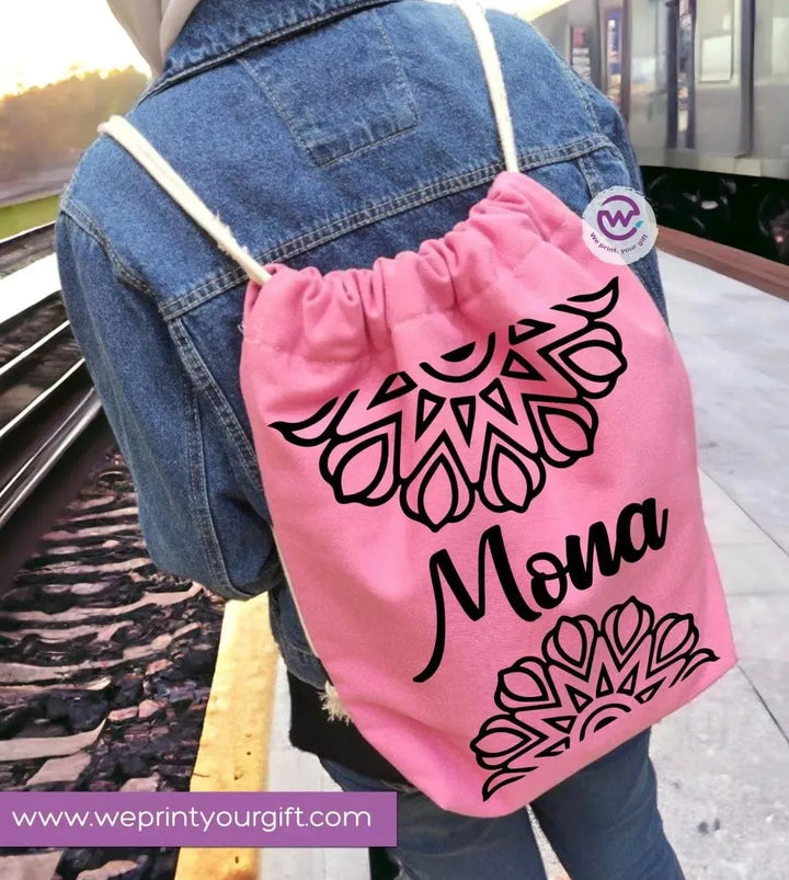 Drawstring Bag - Names-B - WE PRINT