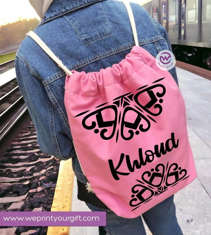 Drawstring Bag - Names-B - WE PRINT