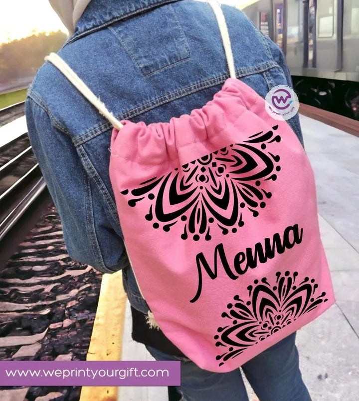 Drawstring Bag - Names-B - WE PRINT