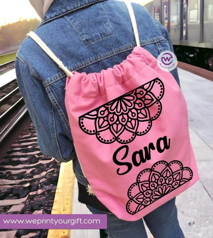 Drawstring Bag - Names-B - WE PRINT