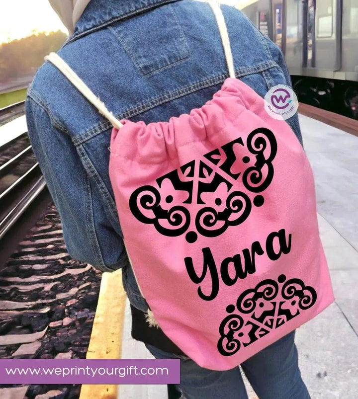 Drawstring Bag - Names-B - WE PRINT