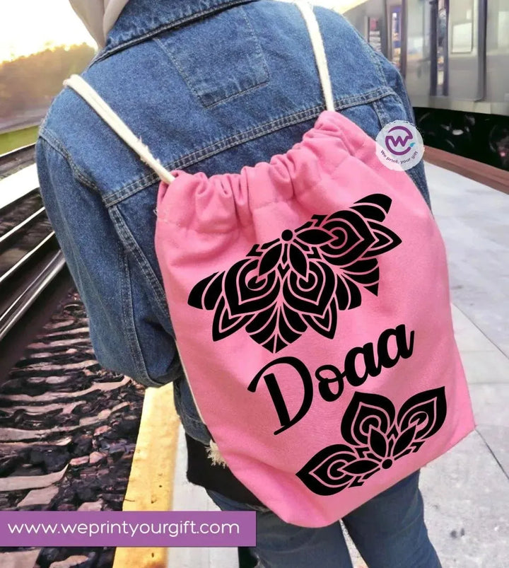 Drawstring Bag - Names-B - WE PRINT