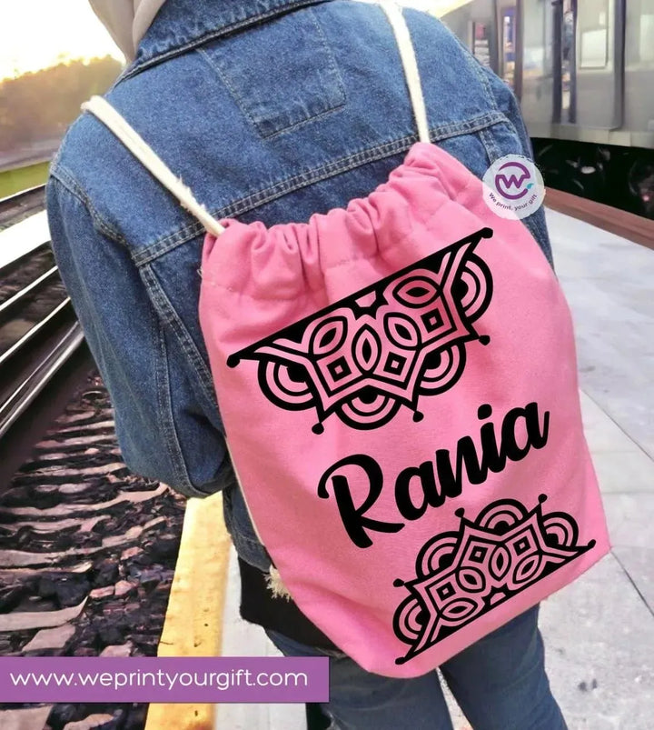 Drawstring Bag - Names-B - WE PRINT