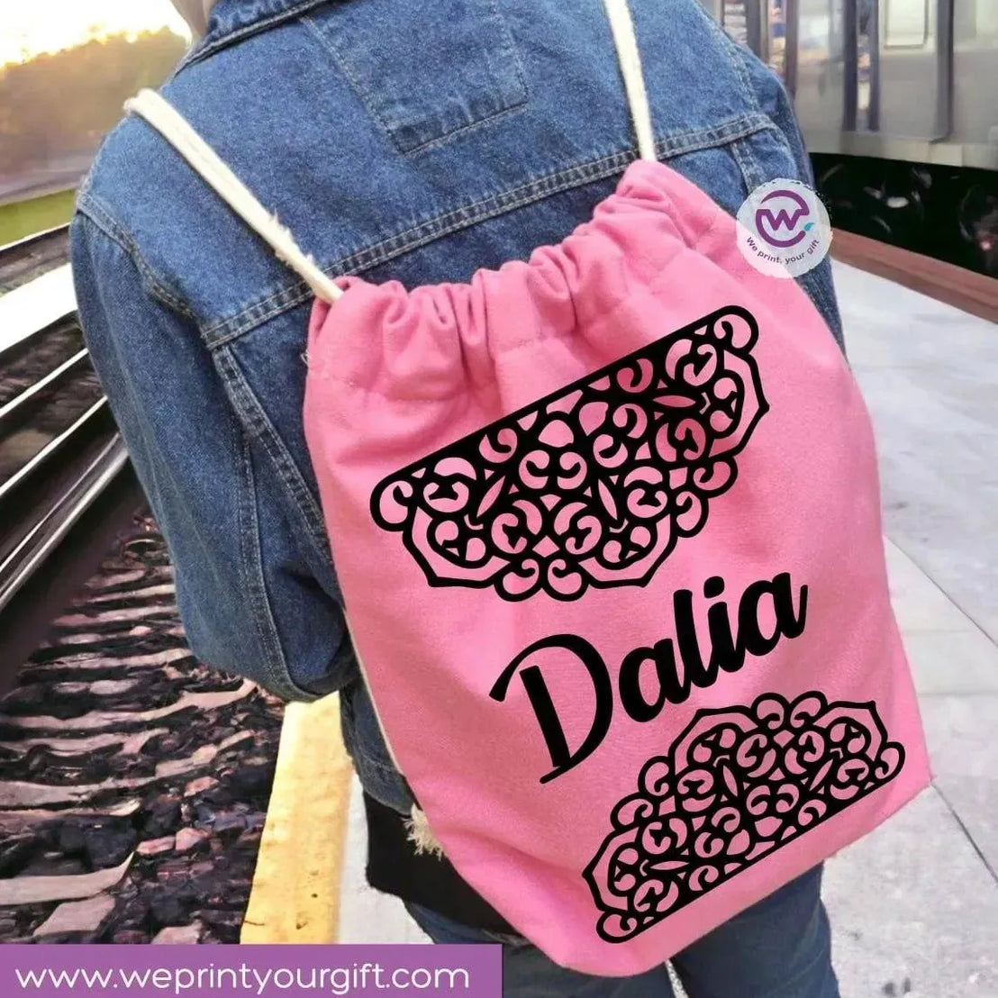 Drawstring Bag - Names-B - WE PRINT