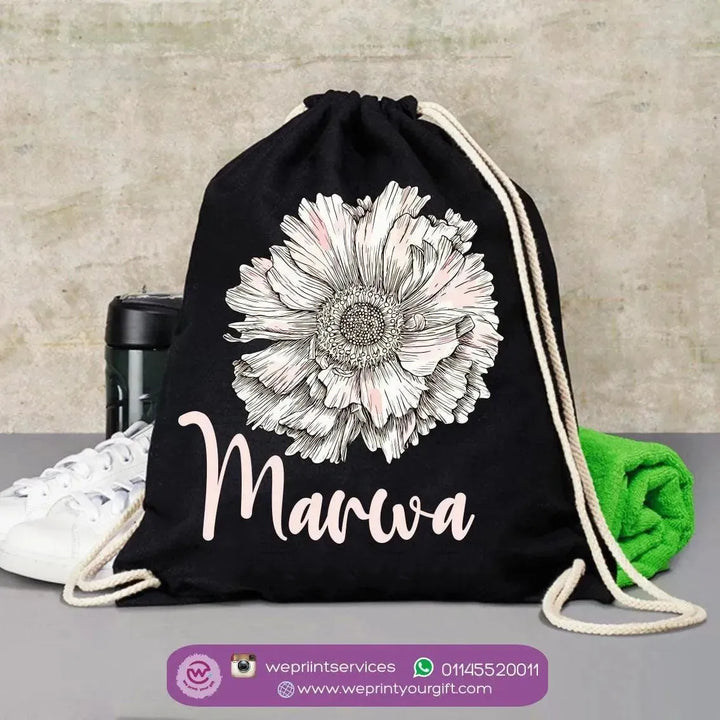 Drawstring Bag - Names - WE PRINT