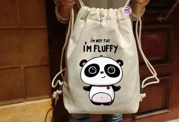 Drawstring Bag - Panda - WE PRINT