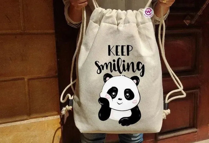 Drawstring Bag - Panda - WE PRINT