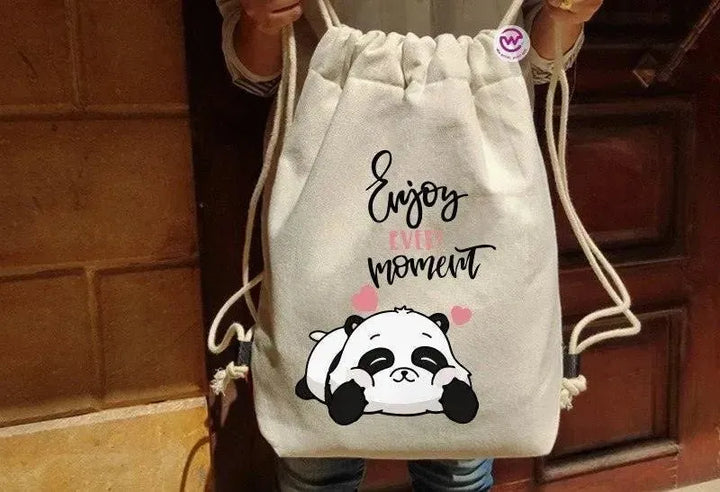 Drawstring Bag - Panda - WE PRINT