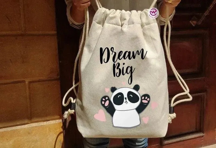 Drawstring Bag - Panda - WE PRINT