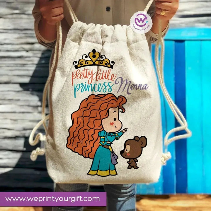 Drawstring Bag -princess - WE PRINT