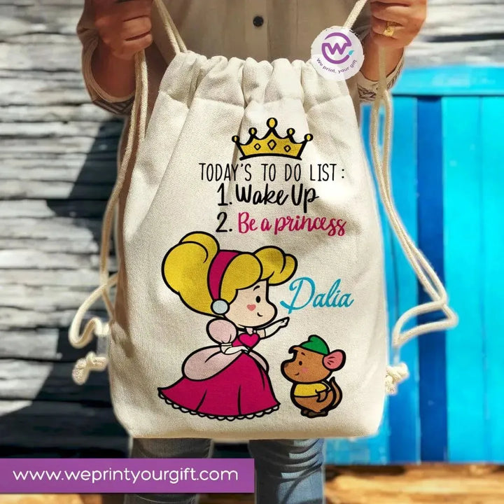 Drawstring Bag -princess - WE PRINT