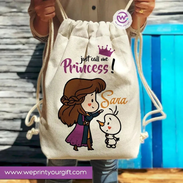 Drawstring Bag -princess - WE PRINT