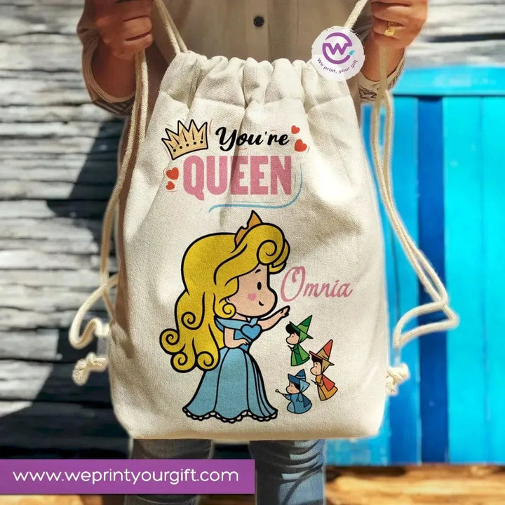 Drawstring Bag -princess - WE PRINT