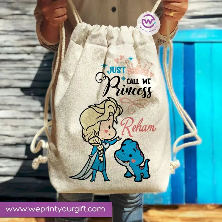 Drawstring Bag -princess - WE PRINT