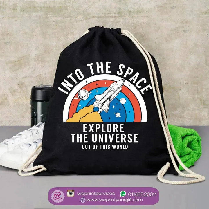 Drawstring Bag - Space - WE PRINT