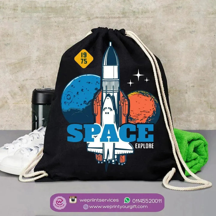 Drawstring Bag - Space - WE PRINT