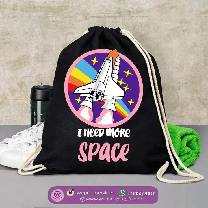 Drawstring Bag - Space - WE PRINT