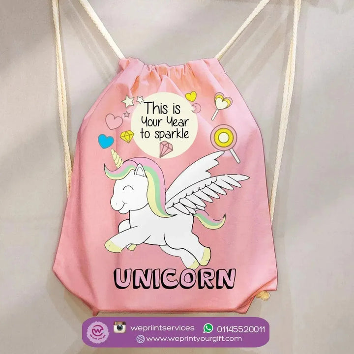 Drawstring Bag - Unicorn - WE PRINT