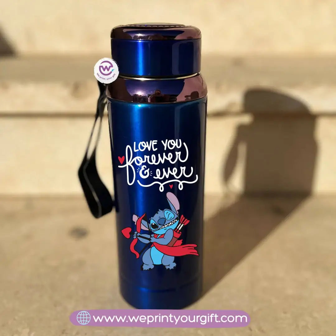 Thermal Bottle Stainless Steel with Infuser – 800ml | Valentine Stitch Design - WE PRINT