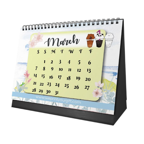Cute Bears Desk Calendar 2026