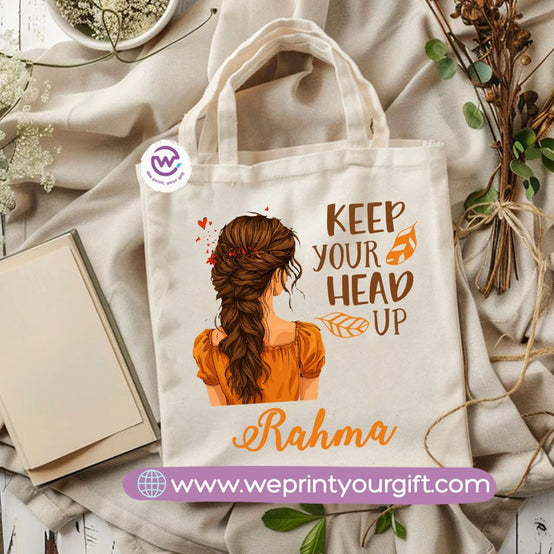 Retro Motivational Canvas Tote Bag – Vintage-Inspired Positive Quotes