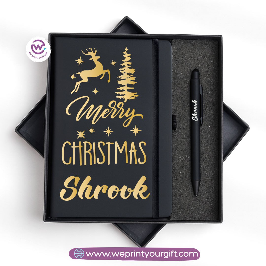 Christmas Special – Personalized Notebook & Engraved Pen Gift Box