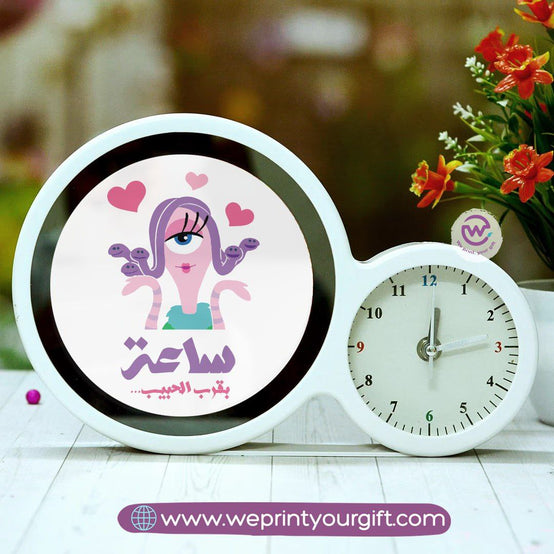 Round Magic Mirror with Clock – Monsters Inc Edition