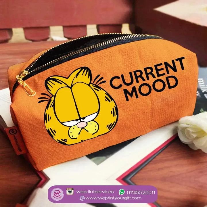 Fabric Boxy Pouch Makeup - Garfield - WE PRINT