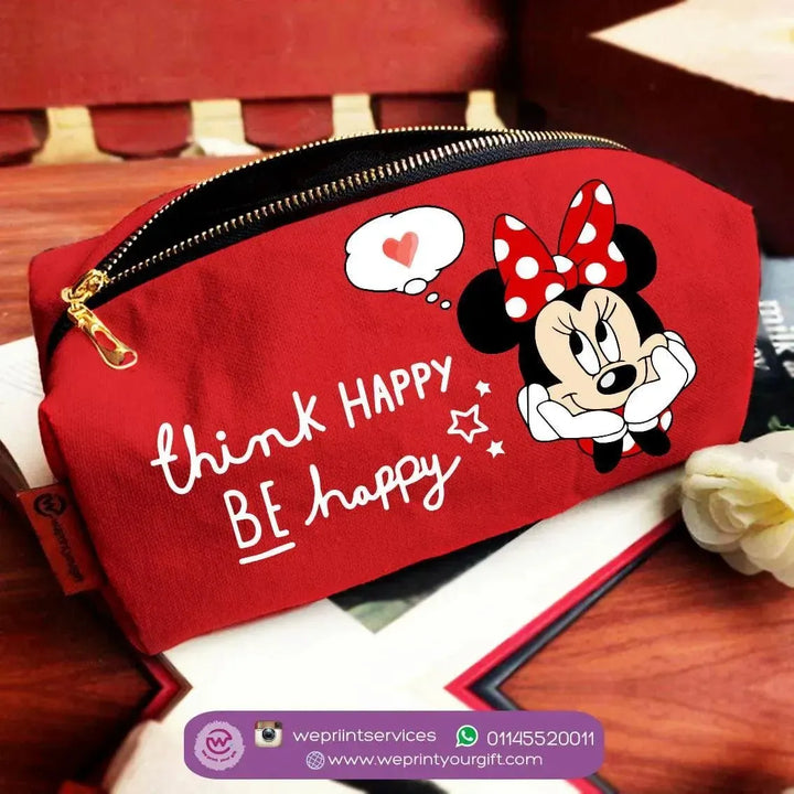 Fabric Boxy Pouch Makeup - Minnie Mouse - WE PRINT