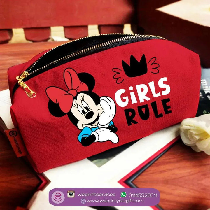 Fabric Boxy Pouch Makeup - Minnie Mouse - WE PRINT