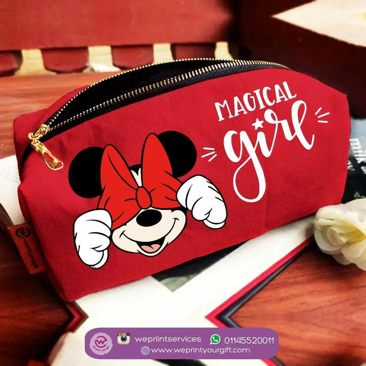 Fabric Boxy Pouch Makeup - Minnie Mouse - WE PRINT