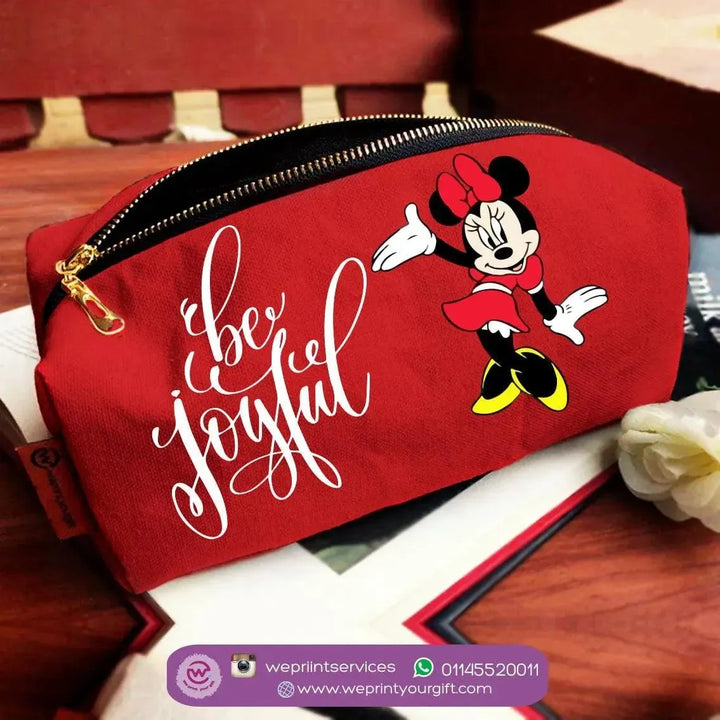 Fabric Boxy Pouch Makeup - Minnie Mouse - WE PRINT