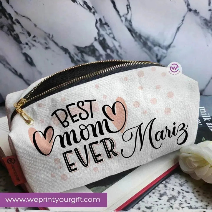 Fabric Boxy Pouch Makeup - Mother's Day - WE PRINT