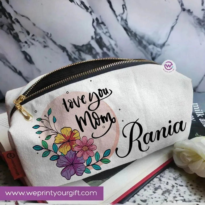 Fabric Boxy Pouch Makeup - Mother's Day - WE PRINT