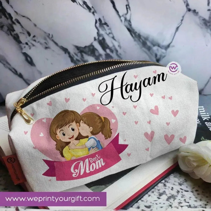 Fabric Boxy Pouch Makeup - Mother's Day - WE PRINT