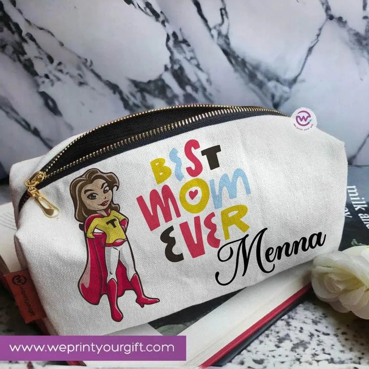 Fabric Boxy Pouch Makeup - Mother's Day - WE PRINT