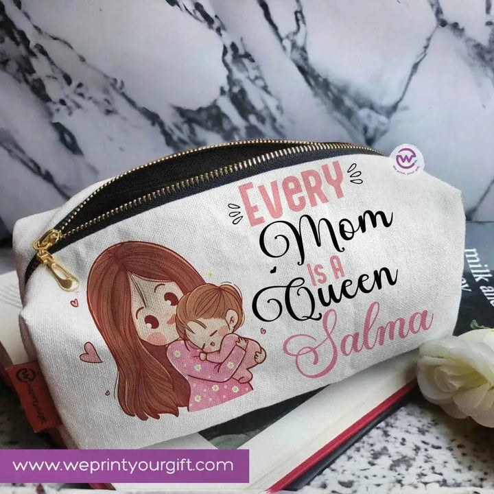 Fabric Boxy Pouch Makeup - Mother's Day - WE PRINT