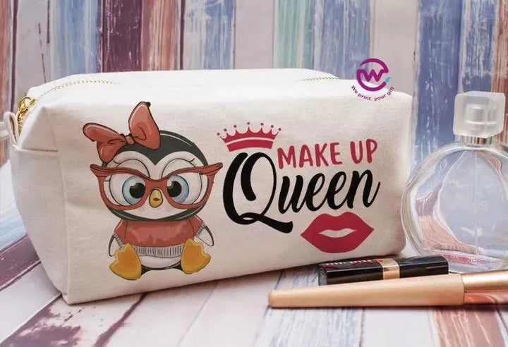 Fabric Boxy Pouch Makeup - Owl - WE PRINT