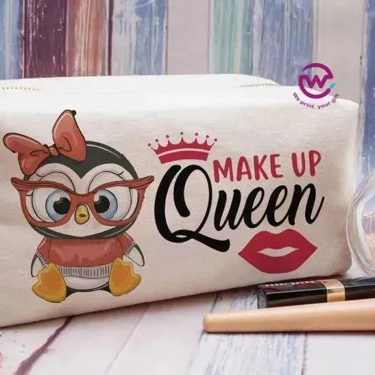 Fabric Boxy Pouch Makeup - Owl - WE PRINT