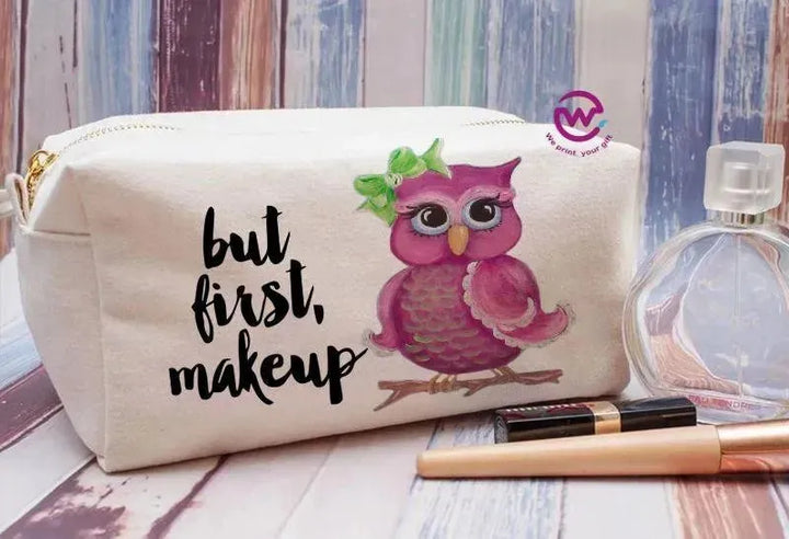 Fabric Boxy Pouch Makeup - Owl - WE PRINT