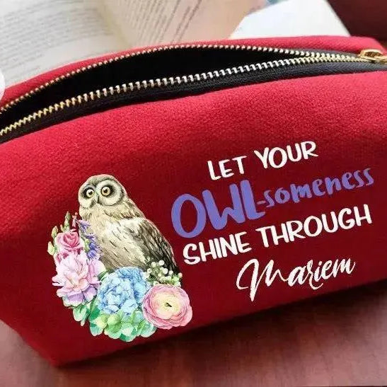 Fabric Boxy Pouch Makeup -Retro-B - WE PRINT