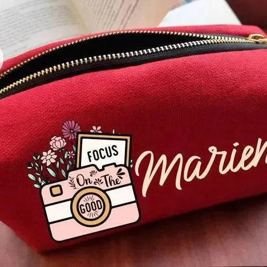 Fabric Boxy Pouch Makeup -Retro-B - WE PRINT