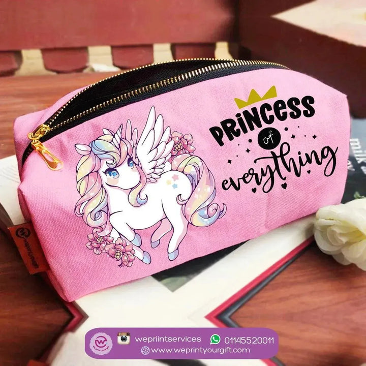 Fabric Boxy Pouch Makeup - Unicorn - WE PRINT