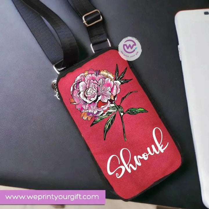 Fabric Mobile Cover -floral Names - WE PRINT