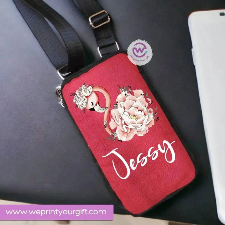 Fabric Mobile Cover -floral Names - WE PRINT