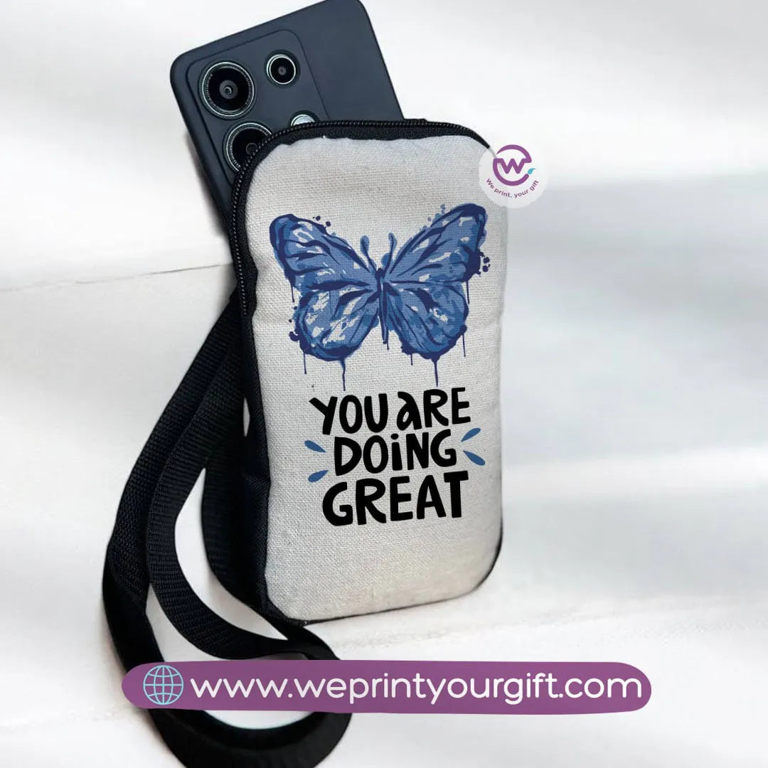 Fabric Mobile Cover - Flowers& Butterflies - WE PRINT